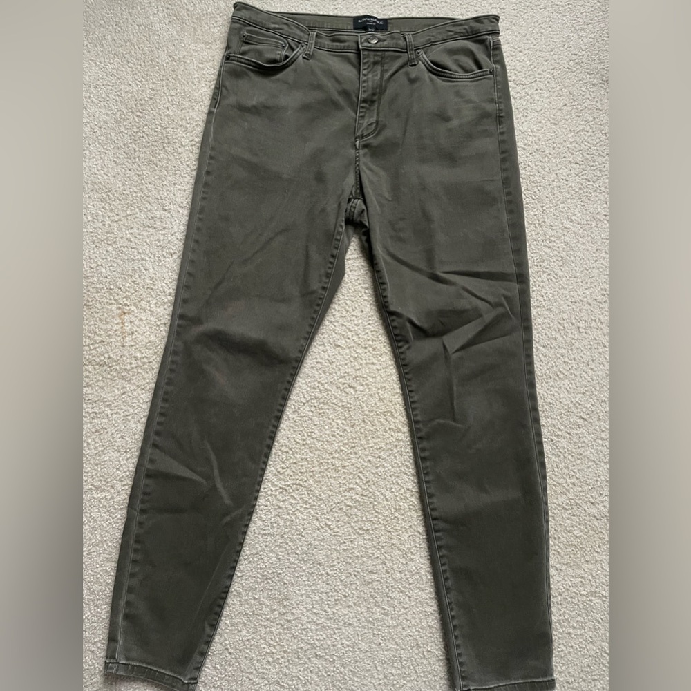 Banana Republic Dark Green Skinny Jeans